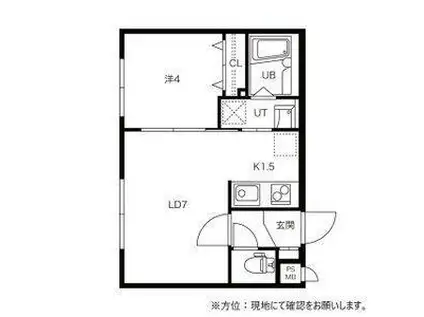 パリスガーデン山の手(1LDK/3階)の間取り写真
