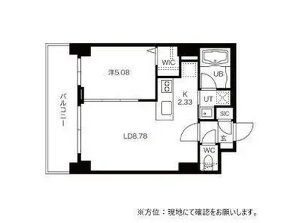 札幌市東西線 琴似駅(札幌市営) 徒歩3分 10階建 築6年(1LDK/2階)の間取り写真