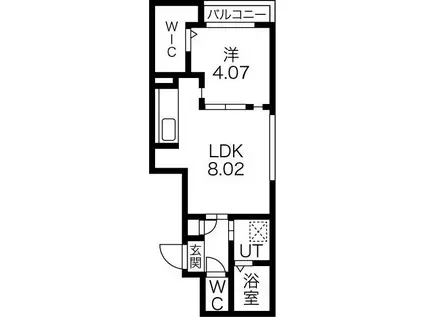 シティプラザ手稲アネックス(1LDK/3階)の間取り写真