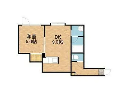 ライフォート(1LDK/3階)の間取り写真