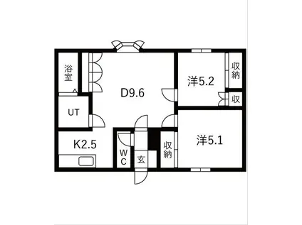キャメルハイツ(2LDK/1階)の間取り写真