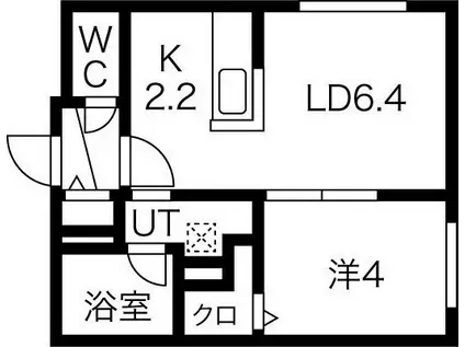 PREMIER SOLEIL 発寒(1LDK/3階)の間取り写真