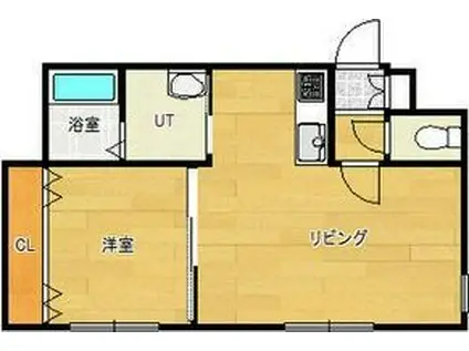 ドルチェヴィータ(1LDK/3階)の間取り写真