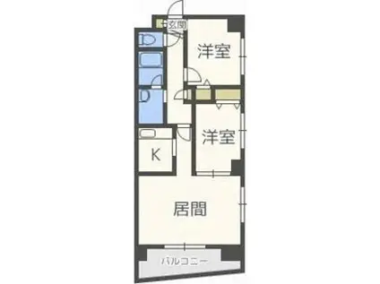 ファーストプレイス(2LDK/2階)の間取り写真