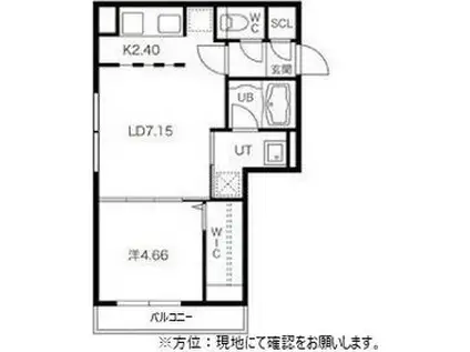 フェーラシュヴァル二十四軒(1LDK/4階)の間取り写真