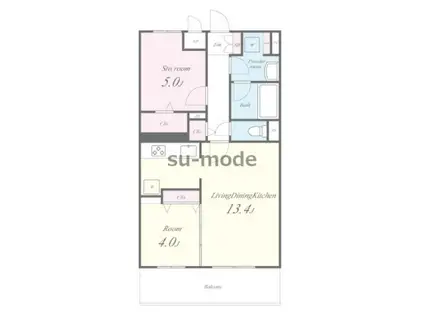 LAMINA(2LDK/1階)の間取り写真