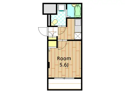 ラ・メゾン光(1K/1階)の間取り写真