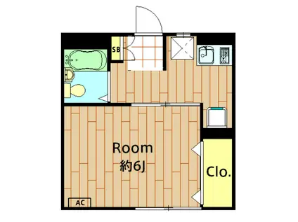 ヴェリテ・アイケイ(1K/1階)の間取り写真