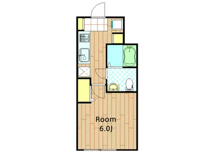 SEED SAVE PETIRASU(1K/1階)の間取り写真