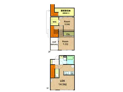 イーストテラス大森東(2SLDK/1階)の間取り写真