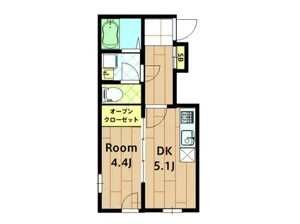  SEED SAVE PETIRASU Ⅲ(1DK/1階)の間取り写真