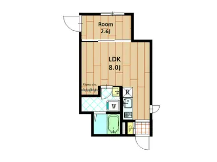  SEED JUST B-BASE Ⅱ(1LDK/1階)の間取り写真