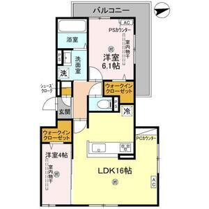 D-RESIDENCE上甲子園(2LDK/2階)の間取り写真