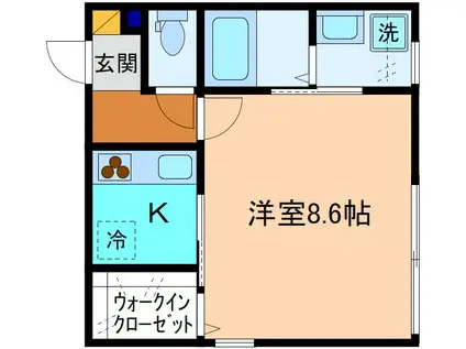 INTEGRAL新高岡駅前(1K/1階)の間取り写真