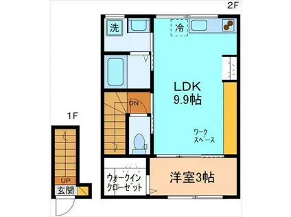 セシボン51(1LDK/1階)の間取り写真