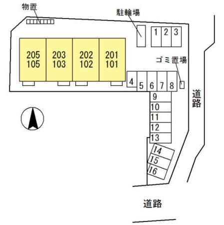 富山地鉄富山市内線 西中野駅 徒歩19分 2階建 築4年(1LDK/2階)の間取り写真