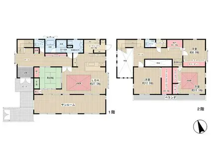 京阪電気鉄道京阪線 鳥羽街道駅 徒歩13分 2階建 築28年(4SLDK)の間取り写真
