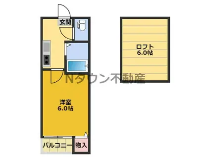 LOFT4千種(1K/2階)の間取り写真