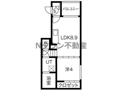 ネマーレ大曽根(1LDK/3階)の間取り写真