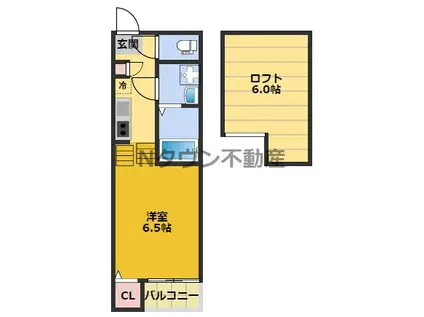 アインスグリュック(1K/1階)の間取り写真