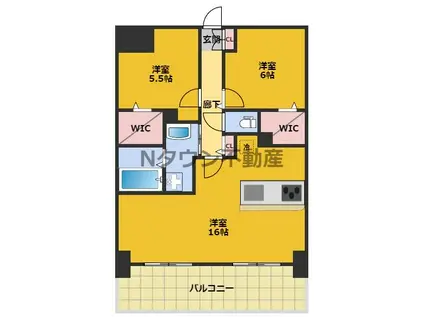 リアレクト白壁(2LDK/1階)の間取り写真