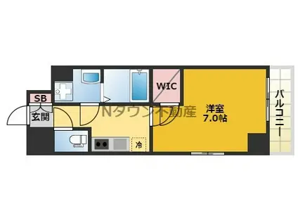 エスリード金山エクセア(1K/2階)の間取り写真