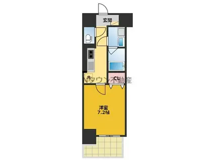 ベル・リトモ(1K/3階)の間取り写真