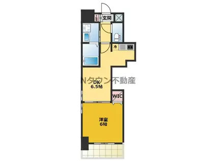 エステムプラザ名古屋駅前プライムタワー(1DK/6階)の間取り写真