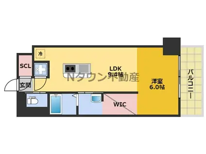 SK BUILDING-901(1LDK/11階)の間取り写真