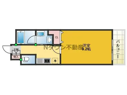 千種アヴァンギャルドプレイス(1K/4階)の間取り写真