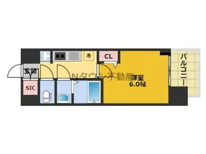 アドバンス名古屋ブランシュ(1K/5階)の間取り写真