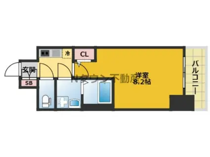 エスリード新栄プライム(1K/2階)の間取り写真