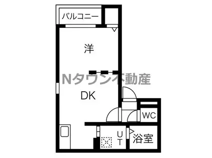 FELICEⅥ(1DK/2階)の間取り写真