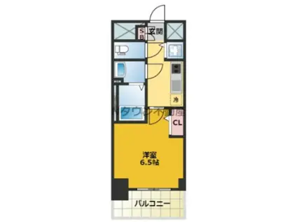 プレサンス広小路通葵(1K/11階)の間取り写真