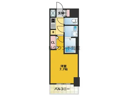 S-RESIDENCE庄内通ノース(1K/2階)の間取り写真