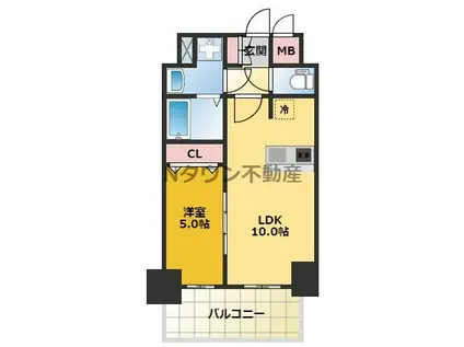 プレサンス丸の内レジデンスⅢ(1LDK/2階)の間取り写真