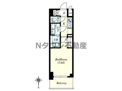 S-RESIDENCE名駅ノース Ⅱ(1K/6階)の間取り写真