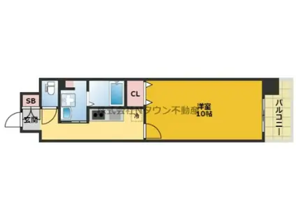 GRAMERCY SAKAE(1K/6階)の間取り写真