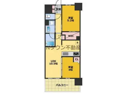 プレサンス グラン 栄 THE TOWER(1LDK/6階)の間取り写真