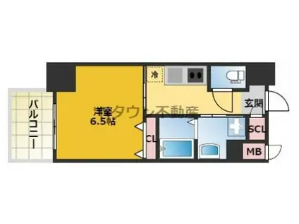 S-RESIDENCE浅間町(1K/7階)の間取り写真