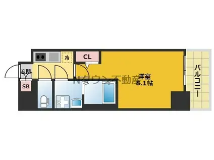 エスリード新栄マルス(1K/7階)の間取り写真