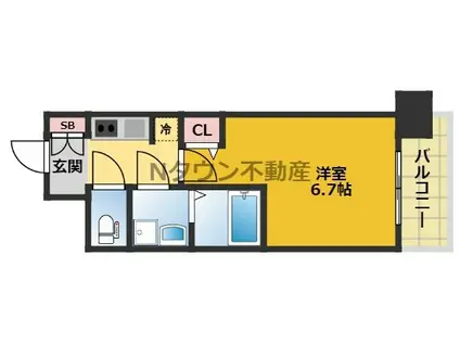 S-RESIDENCE上前津(1K/5階)の間取り写真