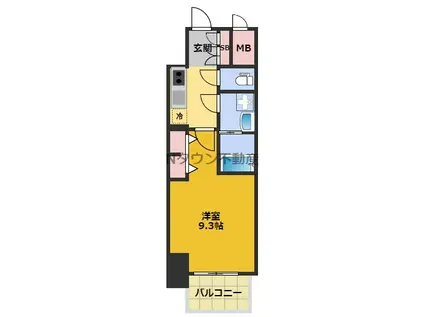 S-RESIDENCE鶴舞Ⅱ(1K/5階)の間取り写真