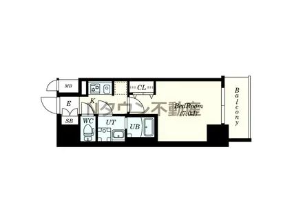 S-RESIDENCE鶴舞駅前(1K/4階)の間取り写真