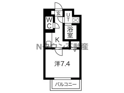 レジデンスルイーダ(1K/3階)の間取り写真