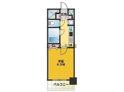 プレサンス新栄デコール(1K/3階)の間取り写真