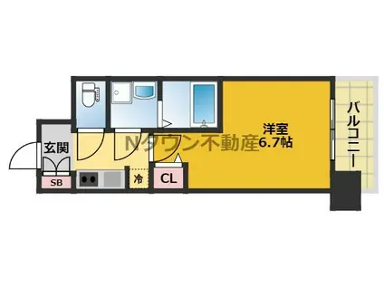 S-RESIDENCE上前津(1K/11階)の間取り写真