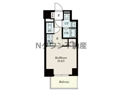 S-RESIDENCE上飯田ウエスト(1K/11階)の間取り写真