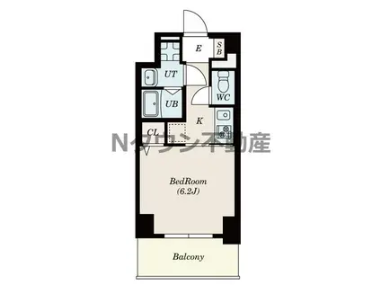 S-RESIDENCE上飯田ウエスト(1K/7階)の間取り写真