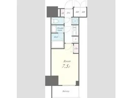 セイワパレス丸の内駅前プレミア(1K/6階)の間取り写真